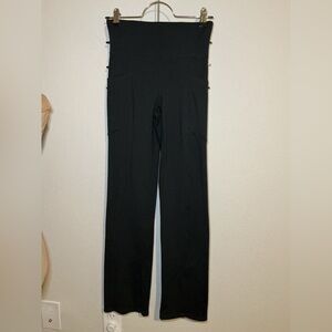 Women's Black High-Waisted flare leggings